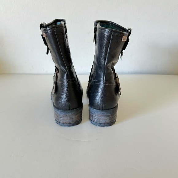 Pikolinos Black Leather Buckle Boots Size 37 - Picture 7 of 13